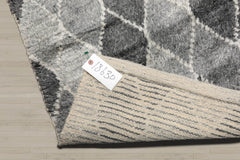 5x8 Tone On Tone Gray, , Color Hand Knotted 100% Wool Tribal Oriental Rug