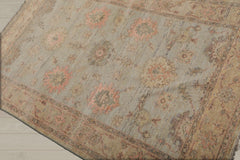 4x6 Mint, Pistacchio, Blush Color Hand Knotted Afghan Oushak 100% Wool Traditional Oriental Rug