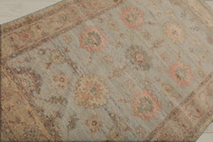 4x6 Mint, Pistacchio, Blush Color Hand Knotted Afghan Oushak 100% Wool Traditional Oriental Rug