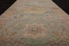 3x5 Sea Foam, Blush, Beige Color Hand Knotted Afghan Oushak 100% Wool Traditional Oriental Rug