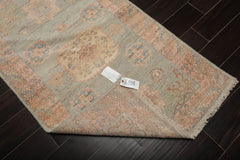 3x5 Sea Foam, Blush, Beige Color Hand Knotted Afghan Oushak 100% Wool Traditional Oriental Rug