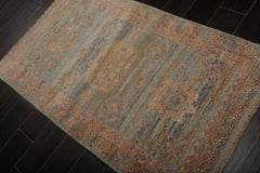 3x5 Sea Foam, Blush, Blue Color Hand Knotted Oushak 100% Wool Traditional Oriental Rug