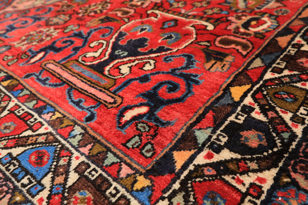 6x9 Rose, Peach, Gray Color Hand Knotted Tabriz Wool Traditional Oriental Rug