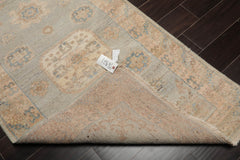 3x5 Mint, Beige, Brown Color Hand Knotted Oushak 100% Wool Traditional Oriental Rug