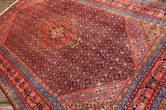 6x9 Navy, Orange, Blue Color Hand Knotted Meshkin Wool Traditional Oriental Rug