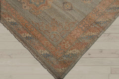 6x9 Mint, Blush, Ivory Color Hand Knotted Afghan Oushak 100% Wool Traditional Oriental Rug