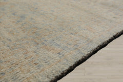 8x10 Gray, Beige, Blue Color Hand Knotted Oushak Wool Transitional Oriental Rug