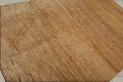 6x9 Tone on tone Gold, , Color Hand Knotted Tibetan Sherpa 100% Wool Modern Oriental Rug