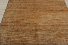 6x9 Tone on tone Gold, , Color Hand Knotted Tibetan Sherpa 100% Wool Modern Oriental Rug