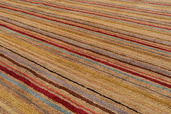9x12 Gold, Beige, Aqua Color Hand Knotted Tibetan Silk Contemporary Oriental Rug