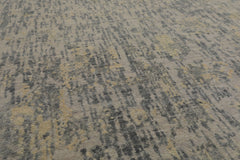 Knotted Rug Gray Slate Hand Knotted 9'x12' Tibetan Sherpa Modern Contemporary 100% Wool Oriental Area Rug