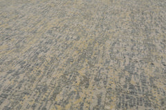 Knotted Rug Gray Slate Hand Knotted 9'x12' Tibetan Sherpa Modern Contemporary 100% Wool Oriental Area Rug