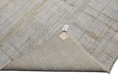 Knotted Rug Gray Beige Hand Knotted Multi Size Wool and Silk Sherpa Modern Rugs