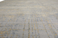 Knotted Rug Gray Beige Hand Knotted Multi Size Wool and Silk Sherpa Modern Rugs