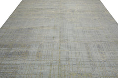 Knotted Rug Blue Green Hand Knotted Multi Size Wool and Silk Sherpa Modern Contemporary Rugs