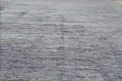 8x11 Gray, Slate, Color Hand Knotted Tibetan 100% Wool Modern Oriental Rug