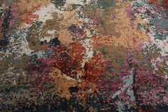 8x10 Beige, Tan, Brown Color Hand Knotted Tibetan Wool & Silk Modern Oriental Rug