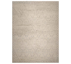 10x14 Gray, Beige, Slate Color Hand Knotted Oushak 100% Wool Transitional Oriental Rug