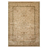 6x9 Beige, Brown, Multi Color Hand Knotted 100% Wool Traditional Oriental Rug