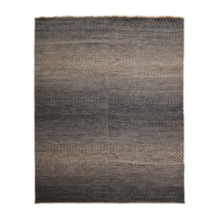 8x10 Gray, Beige, Color Hand Knotted 100% Wool Modern Oriental Rug