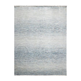 9x12 Beige, Gray, Blue Color Hand Knotted 100% Wool Modern Oriental Rug