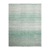 9x12 Green, Beige, Gray Color Hand Knotted 100% Wool Modern Oriental Rug