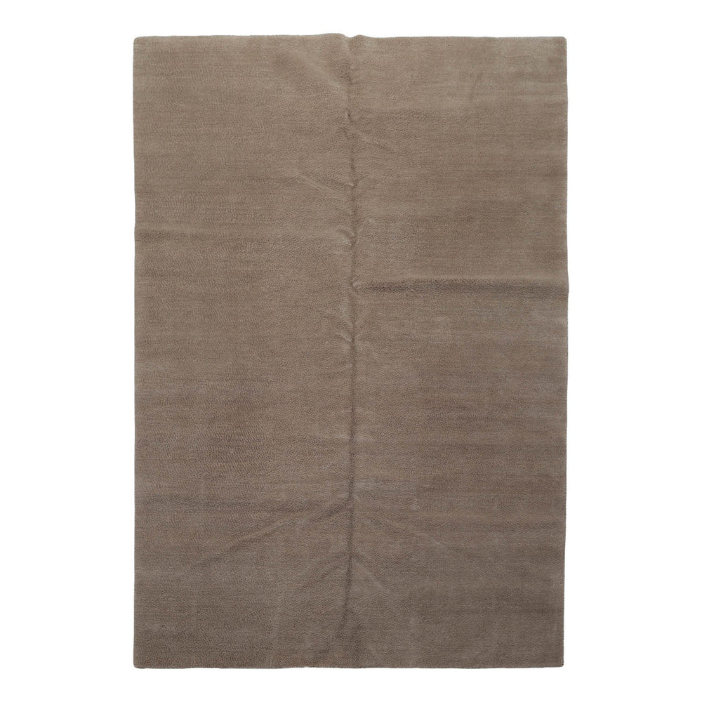 6x9 Tone on Tone Taupe, , Color Hand Knotted Wool & Silk Modern Oriental Rug