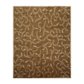 8x10 Brown, Gold, Gray Color Hand Knotted Wool & Silk Traditional Oriental Rug