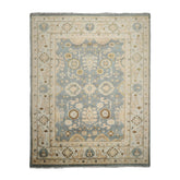9x12 Celadon, Beige, Gray Color Hand Knotted 100% Wool Traditional Oriental Rug