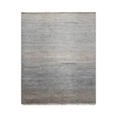 8x10 Slate, Gray, Color Hand Knotted Wool & Bamboo Silk Modern Oriental Rug