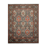 Multi Size Gray Ivory Pink Color Hand Knotted Turkish Oushak Wool Traditional Oriental Rug