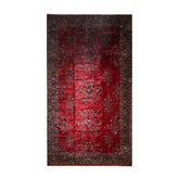Palace Burgundy, Midnight Blue, Brown Color Hand Knotted Sarouk 100% Wool Traditional Oriental Rug