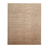 8x10 Tan, Brown, Color Hand Knotted 100% Wool Modern Oriental Rug