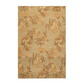 6x9 Light Olive, Brown, Beige Color Hand Knotted Tibetan 100% Wool Transitional Oriental Rug