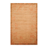5x8 Maple, Pale Peach, mossy gold Color Hand Knotted Tibetan 100% Wool Traditional Oriental Rug