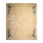 Palace Ivory, Turquoise, Red Color Hand Knotted 100% Wool Traditional Oriental Rug