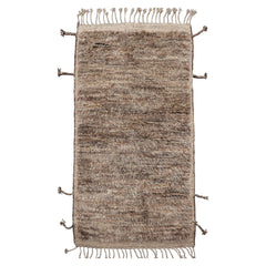 3x5 Tan, , Color Hand Knotted Afghan Moroccan Wool Oriental Rug