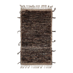 3x5 Brown, Tan, Color Hand Knotted Afghan Moroccan Wool Modern & Contemporary Oriental Rug