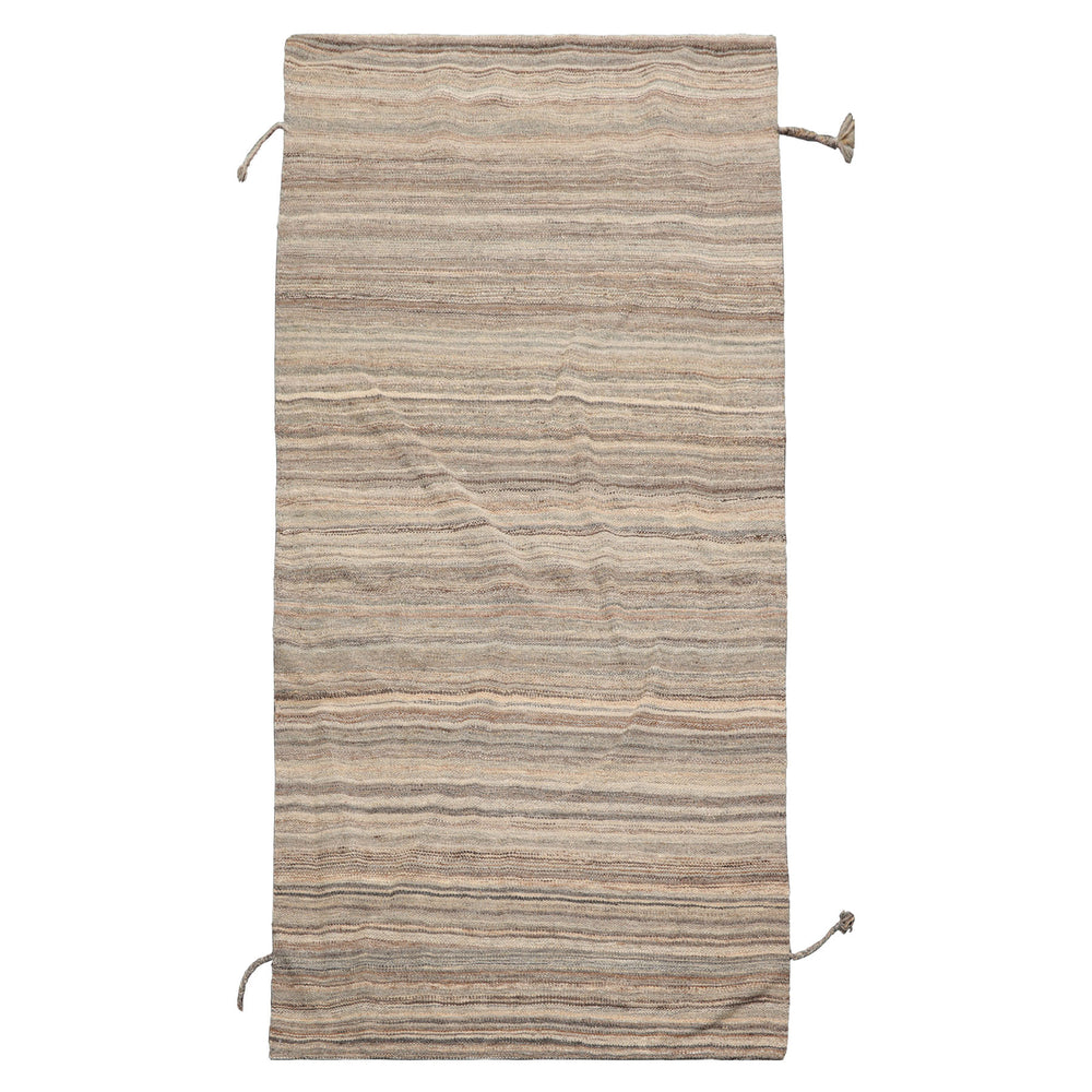 3x5 Beige, Tan, Gray Color Hand Knotted Afghan Moroccan Wool Modern & Contemporary Oriental Rug