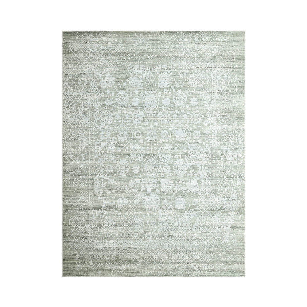 8x11 Gray, Beige, Moss Color Hand Knotted 100% Wool Modern & Contemporary Oriental Rug