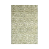 10x14 Beige, Green, Color Hand Knotted 100% Wool Southwestern Oriental Rug
