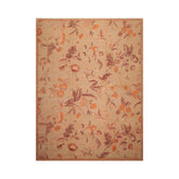 9x12 Tan, Taupe, Orange Color Hand Knotted 100% Wool Transitional Oriental Rug