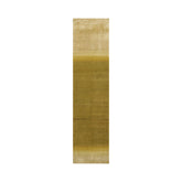 3x12 Olive, Green, Gold Color Hand Knotted Ombre 100% Wool Contemporary Oriental Rug