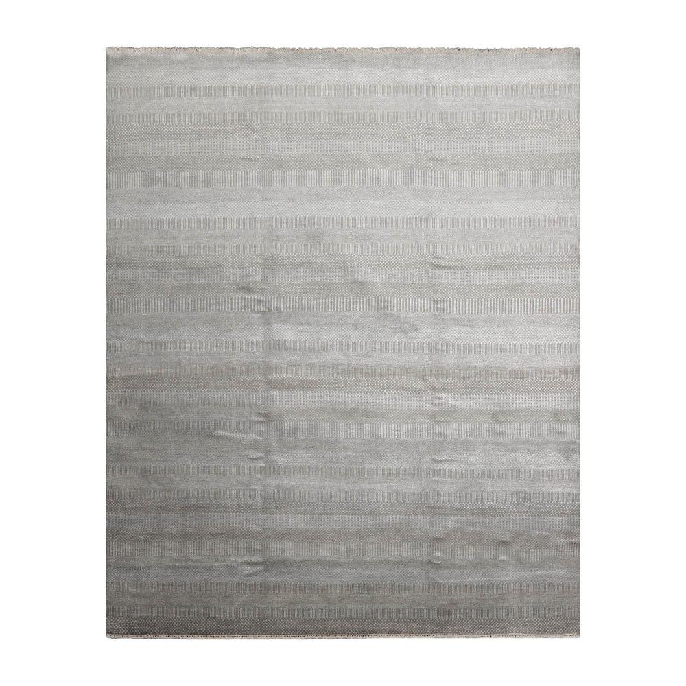 8x10 Tone On Tone Gray, , Color Hand Knotted Tibetan 100% Wool Modern & Contemporary Oriental Rug