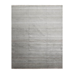 8x10 Tone On Tone Gray, , Color Hand Knotted Tibetan 100% Wool Modern & Contemporary Oriental Rug
