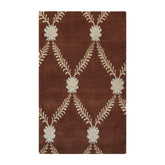 3x5 Brown, Beige, Blue Color Hand Knotted 100% Wool Traditional Oriental Rug