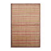 4x6 Sage, Taupe, Coral Color Hand Knotted Tibetan 100% Wool Modern & Contemporary Oriental Rug