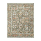 8x10 Moss, Rust, Beige Color Hand Knotted Oushak Wool Traditional Oriental Rug