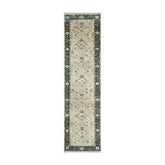 Multi Size Beige Blue Gray Color Hand Knotted Turkish Oushak Wool Traditional Oriental Rug
