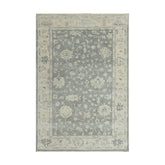 Multi Size Dark Gray Beige Muted Earth Tones Color Hand Knotted Turkish Oushak Wool Traditional Oriental Rug
